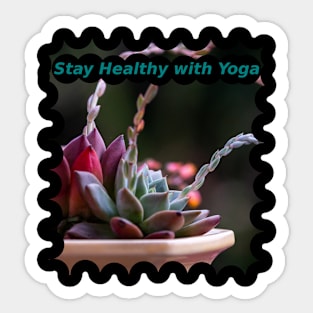 Stay Healthy with Yoga Sticker